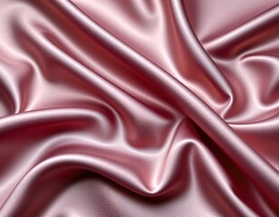 Luxurious Satin Fabric with Glossy Shine and Flowing Texture