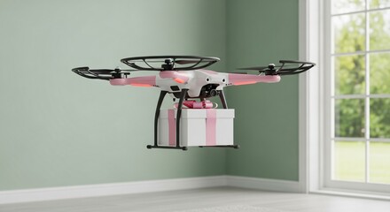 Drone delivers surprise gift, modern convenience and joy delivered