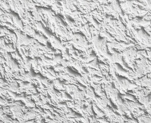 Fototapeta premium Textured white plaster wall