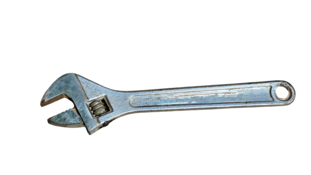 Wrench PNG – Essential Hand Tool Element for Mechanical, Construction, and Industrial Designs