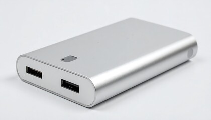 Silver portable battery charger