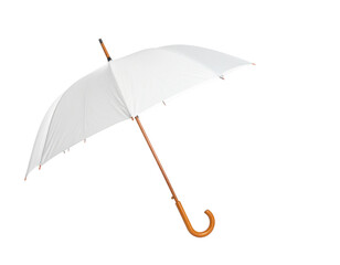 black umbrella isolated on white