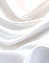 Smooth white fabric folds (2)