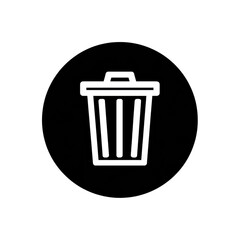 Trash Bin Icon Symbol isolated on transparent background Remove png, Clipping Path, pen tool