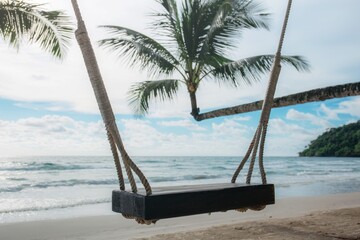 hammock on tropical beach