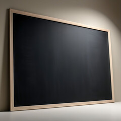 blank blackboard on wooden wall