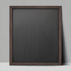 blank blackboard with chalk