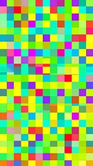 Colorful square pattern, digital art, screen