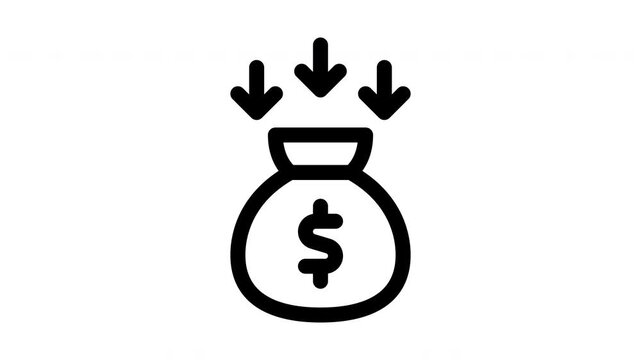decrease minimalist line animation