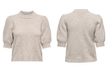 sweater for woman isolated on white, top view