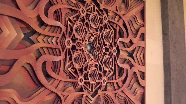 3D model object of sacral geometry panel