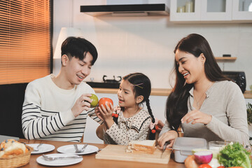 Family spends their free time together