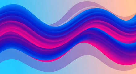 Abstract Blue and Pink Swirling Waves Background graphic