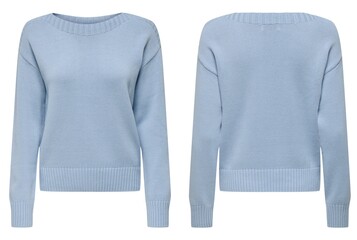 Fototapeta premium sweater for woman isolated on white, top view