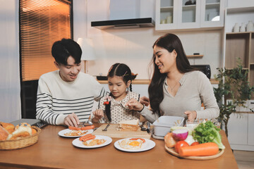 Family spends their free time together