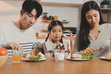 Family spends their free time together