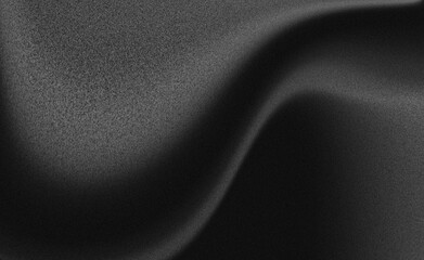 Rough and grainy texture on monochrome abstract background. Soft metallic black gray gradient, suitable and perfect for banner design, poster, luxury and premium product background