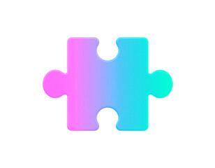 Obraz premium colorful puzzle pieces isolated