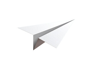 paper airplane isolated on white background
