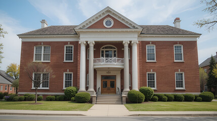 Obraz premium Typical American School building