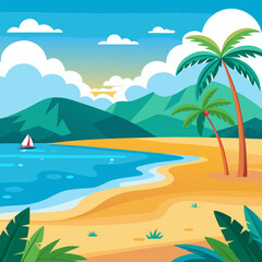 Obraz premium Tropical Beach Paradise