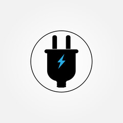 Obraz premium Vector illustration of a power plug icon in EPS10 format. Perfect for energy, electricity, charging, technology, utility, and household design concepts.