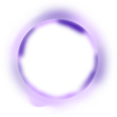Blue Purple Circle Frame Gradient Overlay with Soft Blur Border
