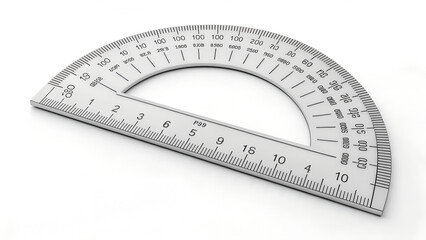 protractor on isolated background