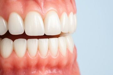 Healthy teeth and gums represent essential dental care and oral health to prevent tooth decay and maintain bright smile with regular visits to dental clinic for professional checkups