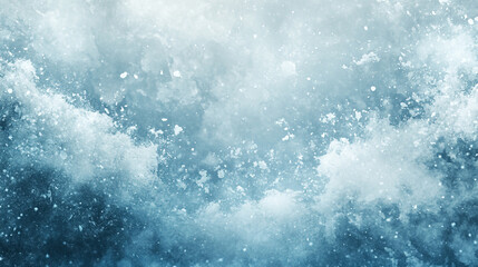 Obraz premium Soft Misty Concept Cyan Ocean Arctic And Ultralight Midjourney