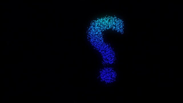 blue question mark