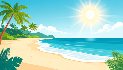 Tropical Beach Scene
