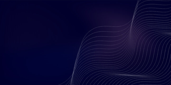 Purple background with many glowing particles. Abstract modern simple art