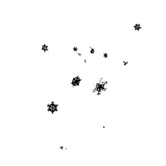 Fractal Snowflake Pattern on White Background