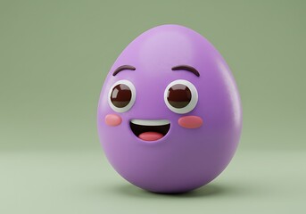 紫の卵の微笑み