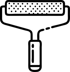 Textured paint roller surface pattern for creative projects