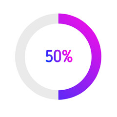 Vector icon progres loading 4000×4000px 350dpi 50%