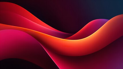 Red Abstract Wavy Presentation Background Vector