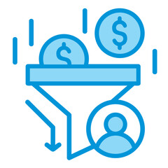 Sales Pipeline Outline Icon