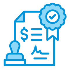 Seal Certificate Outline Icon