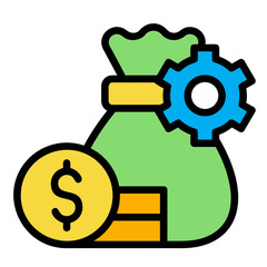 Cash Management Outline Icon