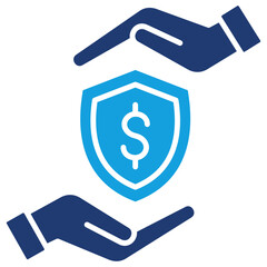 Insurance Flat Blue Icon