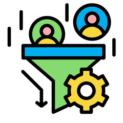 Sales Pipeline Outline Icon