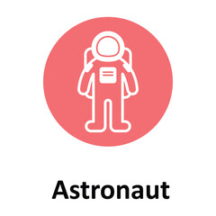Astronaut Vector icon which can easily modify or edit
