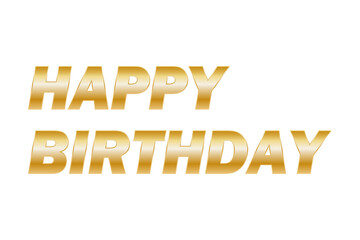 HAPPY BIRTHDAY - HAPPY BIRTHDAY logotype text on white background
