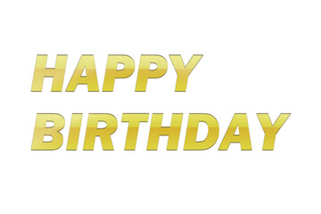 HAPPY BIRTHDAY - HAPPY BIRTHDAY logotype text on white background

