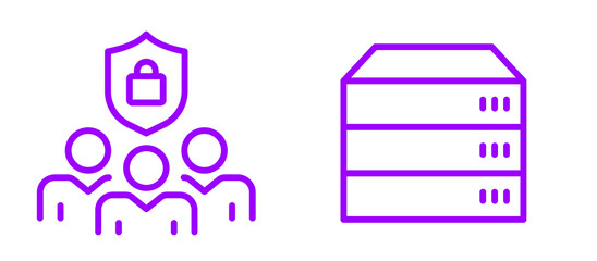 Secure data protection for a group with server infrastructure