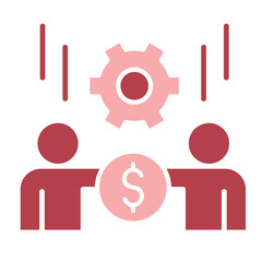 Working Together Outline Icon