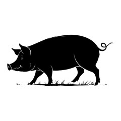 Fototapeta premium vector illustration of a rhino