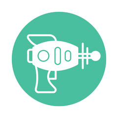 Space Gun Vector icon which can easily modify or edit